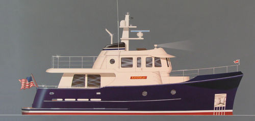 近海机动游艇 - 50 - Kanter Yachts - 舵手室 / 排水船体