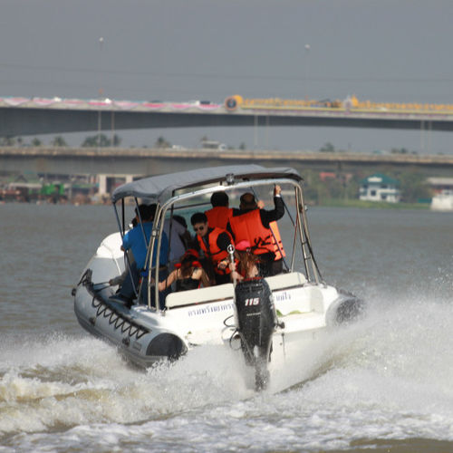 舷外充气艇 - HYP660 - Qingdao Lian Ya Boat Co.,Ltd. - 柴油 / 半硬式 / 中央控制台