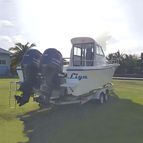 舷外敞开艇 - FRP30F-N - Qingdao Lian Ya Boat Co.,Ltd. - 双引擎 / 封闭式驾驶舱 / 运动