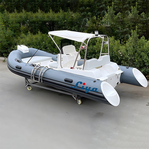 舷外充气艇 - RIB430 - Qingdao Lian Ya Boat Co.,Ltd. - 半硬式 / 开放式 / 中央控制台