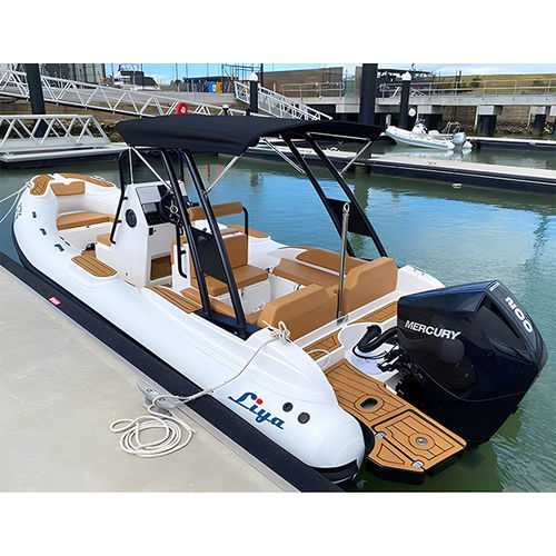 舷外充气艇 - HYP660 - Qingdao Lian Ya Boat Co.,Ltd. - 汽油 / 半硬式 / 中央控制台