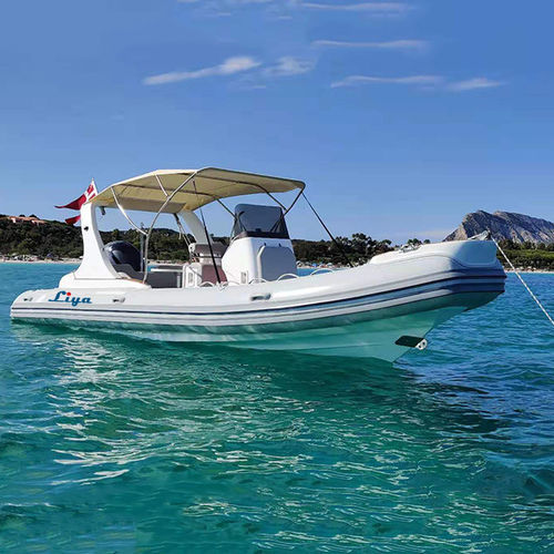 舷外充气艇 - HYP660 - Qingdao Lian Ya Boat Co.,Ltd. - 汽油 / 半硬式 / 中央控制台
