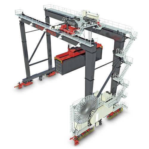 集装箱堆垛起重机 / 带轨道 - ARMG - Konecranes - 自动