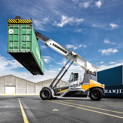 顶吊吊具正面吊运机 - LRS 545  - Liebherr-International Deutschland - 用于集装箱