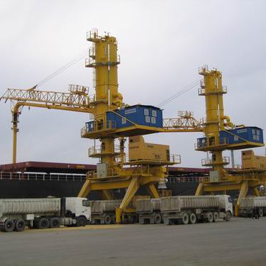 连续卸船机 - MULTIPORT - NEUERO Industrietechnik GmbH - 气动式 / 带轨道 / 移动