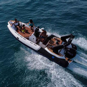 舷外充气艇 - TL650 - Tiger Marine - 半硬式 / 中央控制台 / 开放式