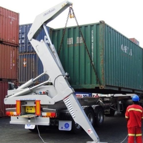 容器拖车 - SB450 series - Steelbro - 用于港口码头 / 侧边装载 / 自动充电器