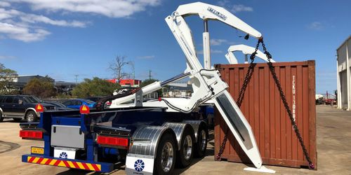 容器拖车 - SB363 series - Steelbro - 用于港口码头 / 侧边装载 / 自动充电器