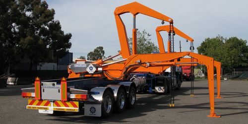 公路拖车 - SB363  - Steelbro - 容器 / 用于港口码头 / 侧边装载