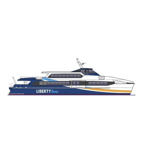 Ro-Pax载人渡轮 - Liberty Lines  - Armon Shipyards - 混合动力