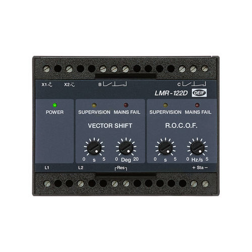 船用继电器 - LMR-122D - DEIF - 船舶 / 发电机组电压保护
