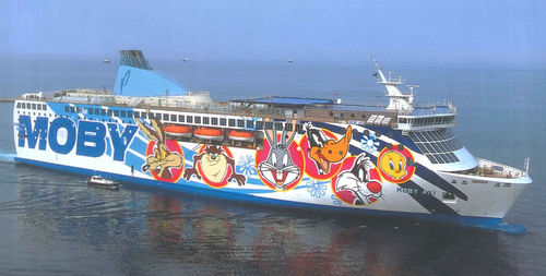 载车渡轮 - MOBY AKI - Fincantieri - Cantieri Navali Italiani