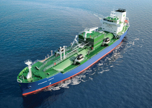 天然气船 - HYUNDAI MIPO DOCKYARD