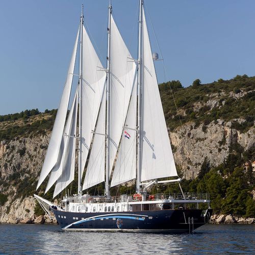 巡游超级帆船游艇 - Klara - Brodosplit Shipyard - 尾部开放式 / 补助帆桁 / 三桅式