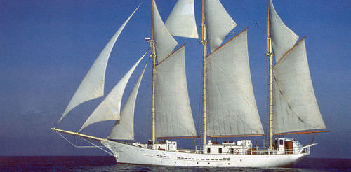 传统型超级帆船游艇 - BLUE CLIPPER - Karstensens Shipyard Ltd. - 尾部开放式 / 补助帆桁 / 三桅式