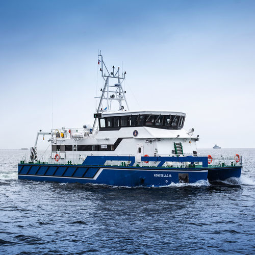 水文地理研究船专业船 - Konstelacja - UKI Workboat - 双体船 / 舷内 / 铝制