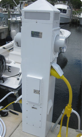 配电设备桩 - Utility and Meter - Accmar Equipment Company - 浮桥 / 带计数器