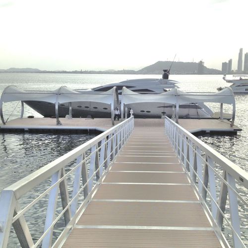 浮桥舷梯 - Serie 55 / Serie 105  - Various width & lengths - Structurmarine - 铰接式 / 铝制 / 带有扶手