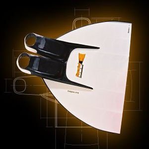 屏气潜水单片脚蹼 - Dolphin Smart - Specialfins Ltd. - 玻璃纤维 / 橡胶