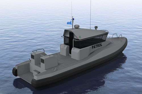巡逻艇专业船 - 13m - HolyHead Marine Services - 舷内喷水式推进器 / GRP