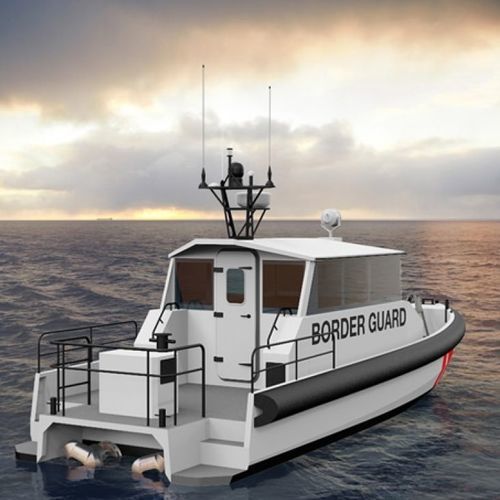 巡逻艇专业船 - ORC - Wheelhouse - HolyHead Marine Services - 舷内喷水式推进器 / 铝制 / 刚性充气艇