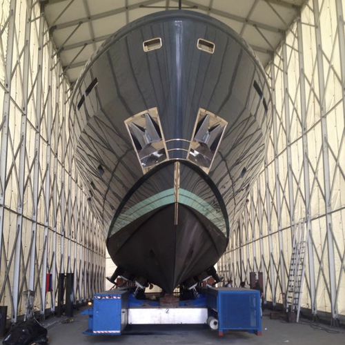 船舶维修临时遮蔽棚 - ALU Series - Yachtgarage - 油漆