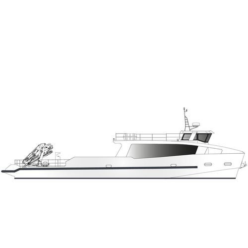 水产养殖支持船专业船 - 21 m YSV - ODC MARINE - 舷内 / 铝制