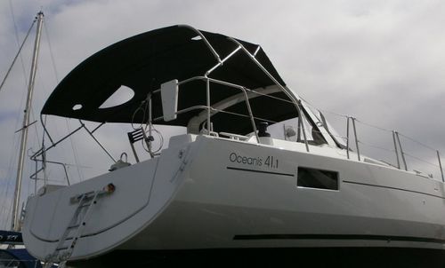帆船遮阳棚 - Oceanis 41.1 - TTOP Nautic - 用于驾驶舱 / 铝合金框架 / 不锈钢结构