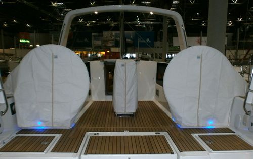 帆船防护罩 - Oceanis 41.1 - TTOP Nautic - 舵轮 / PVC / 灰色