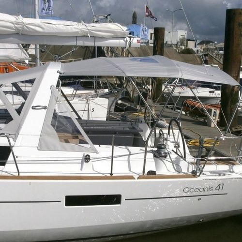 帆船遮阳棚 - Oceanis 41 - TTOP Nautic - 用于驾驶舱 / 不锈钢结构 / PVC