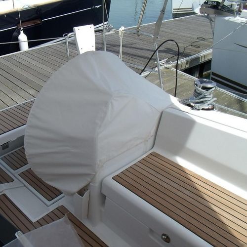帆船防护罩 - Oceanis 41 - TTOP Nautic - 舵轮 / PVC / 灰色