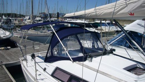 帆船敞篷顶篷 - Oceanis 31 - TTOP Nautic - 用于驾驶舱 / 蓝色 / 红色