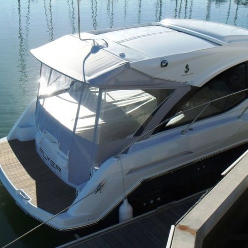 船用敞篷顶篷 - fly-gt-38-ttour - TTOP Nautic - 用于驾驶舱 / PVC / 丙烯塑料