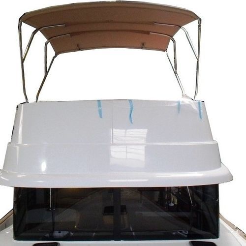 船用遮阳棚 - Swift Trawler 44 - TTOP Nautic - 飞桥游艇 / 不锈钢结构 / PVC