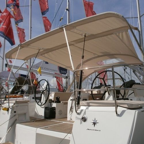 帆船遮阳棚 - Sun Odyssey 440 - TTOP Nautic - 用于驾驶舱 / 不锈钢结构 / PVC