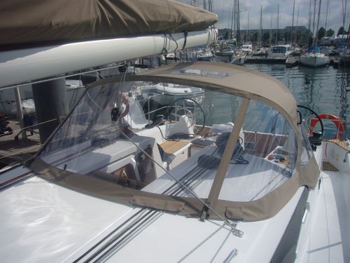帆船敞篷顶篷 - Sun Odyssey 410 - Construction Site Version - TTOP Nautic - 用于驾驶舱 / 铝合金框架 / 不锈钢结构