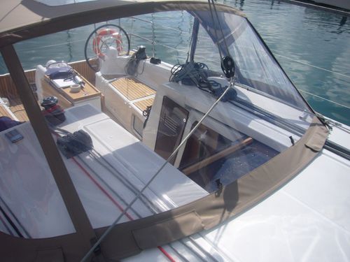 帆船敞篷顶篷 - Sun Odyssey 410 - Distribution Version - TTOP Nautic - 用于驾驶舱 / 铝合金框架 / 不锈钢结构