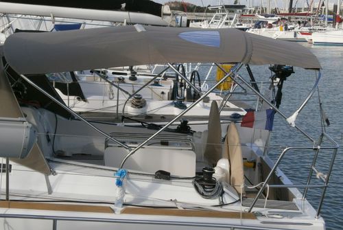 帆船遮阳棚 - Sun Odyssey 349 - TTOP Nautic - 用于驾驶舱 / 不锈钢结构 / PVC