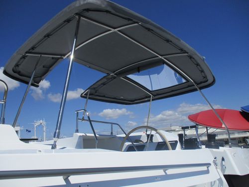 船用遮阳棚 - Elba 45 - TTOP Nautic - 用于双体船 / 用于驾驶舱 / 不锈钢结构