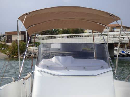 船用遮阳棚 - bi-st-alu-n-2 - TTOP Nautic - 用于驾驶舱 / 铝合金框架 / PVC