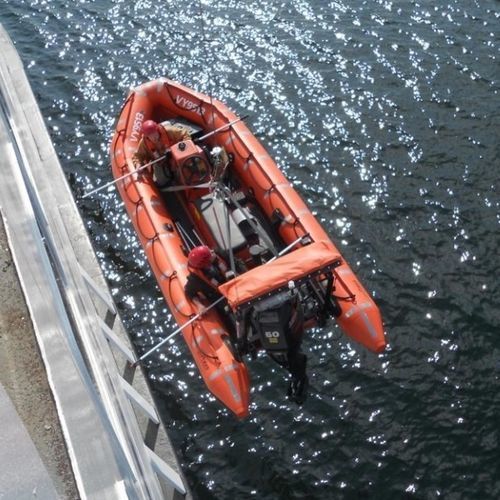 救生船专业船 - 5M  - Polaris boat - 舷外 / 玻璃纤维 / 自动矫正