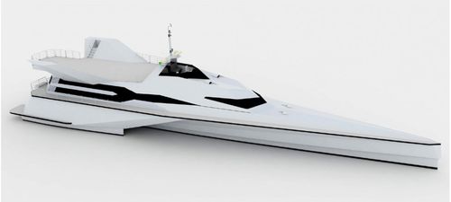 三体船豪华超级游艇 - EX-3 Javelin - LOMOcean Design - 巡游 / 舵手室 / 复合材料