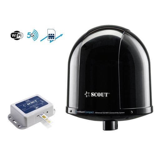 互联网天线 - 5G onBoard Compact Black - Scout S.r.l. - LAN / 5G / 船用