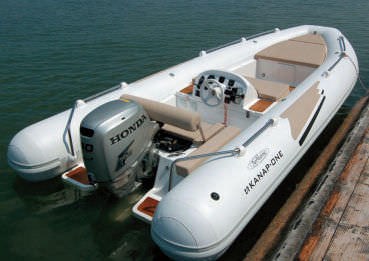 舷外充气艇 - 320 EVO - Aermarine - 半硬式 / 中央控制台 / 游艇小舢板