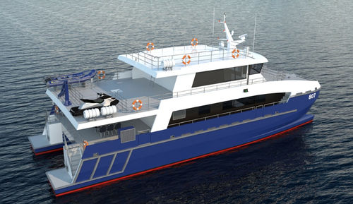 双体船海洋学研究船 - IC20007 - Incat Crowther - 铝制