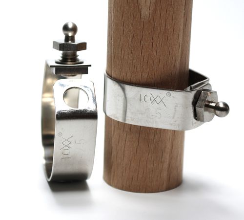 船用按扣 - LOXX&reg; - open pipe clamps - Schaeffertec GmbH - 用于罩子 / 不锈钢