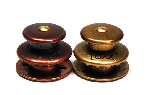 船用按扣 - LOXX® XL Antique brass and copper - Schaeffertec GmbH - 用于罩子 / 母端 / 金属