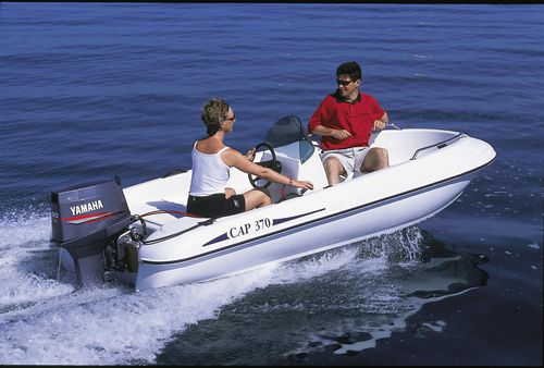 舷外敞开艇 - CAP 370 SEA - RIGIFLEX SAS - 侧边控制台 / 钓鱼运动 / 最多容纳 5 人