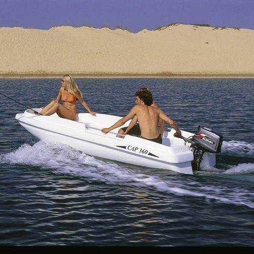 舷外敞开艇 - CAP 360 SEA - RIGIFLEX SAS - 钓鱼运动 / 最多容纳 6 人 / 日光浴