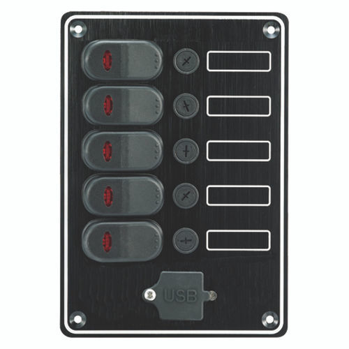 船用配电板 - 10067-USB - AAA WORLD-WIDE ENTERPRISES LTD. - 电流 / 防水 / 带USB接口